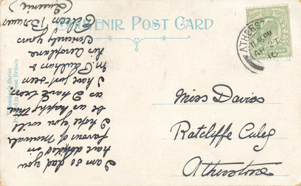 BABLAKE HOSPITAL, COVENTRY, 1910 POSTCARD (ref 6749/W9)