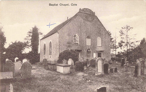 COTE BAPTIST CHAPEL, OXFORDSHIRE - NR ASTON & BAMPTON - POSTCARD (ref 7286/23/F)