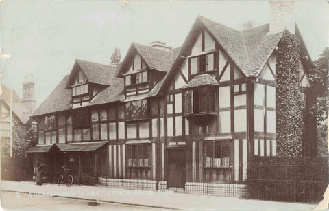 SHAKESPEARE'S HOUSE STRATFORD ON AVON 1907 POSTCARD
