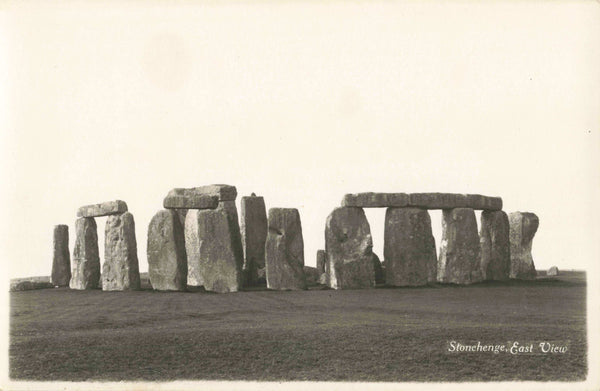 STONEHENGE, EAST VIEW, OLD REAL PHOTO POSTCARD