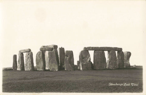 STONEHENGE, EAST VIEW, OLD REAL PHOTO POSTCARD