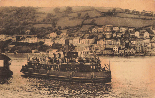 DARTMOUTH, "THE MEW" - OLD POSTCARD, KINGSWEAR FERRY (ref 6730/24)