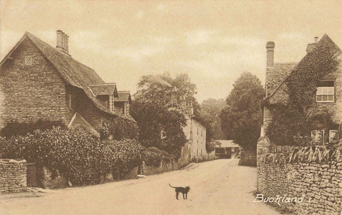 Old postcard of Buckland, Oxfordshire (used to be Berkshire)