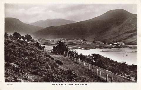 LOCH RANZA FROM ASH CRAIG, ARRAN POSTCARD (ref 6267/W9)