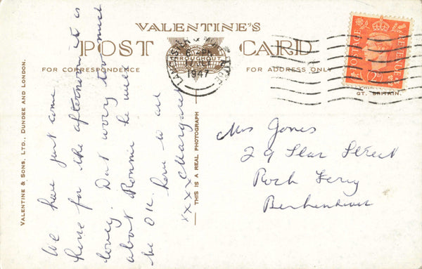 PROMENADE GARDENS, WEST END, MORECAMBE - OLD 1940s POSTCARD (ref 7354/24)
