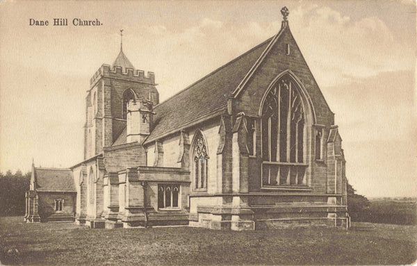 DANE HILL CHURCH - OLD SUSSEX POSTCARD (DANEHILL) (ref 1909/22/w6)