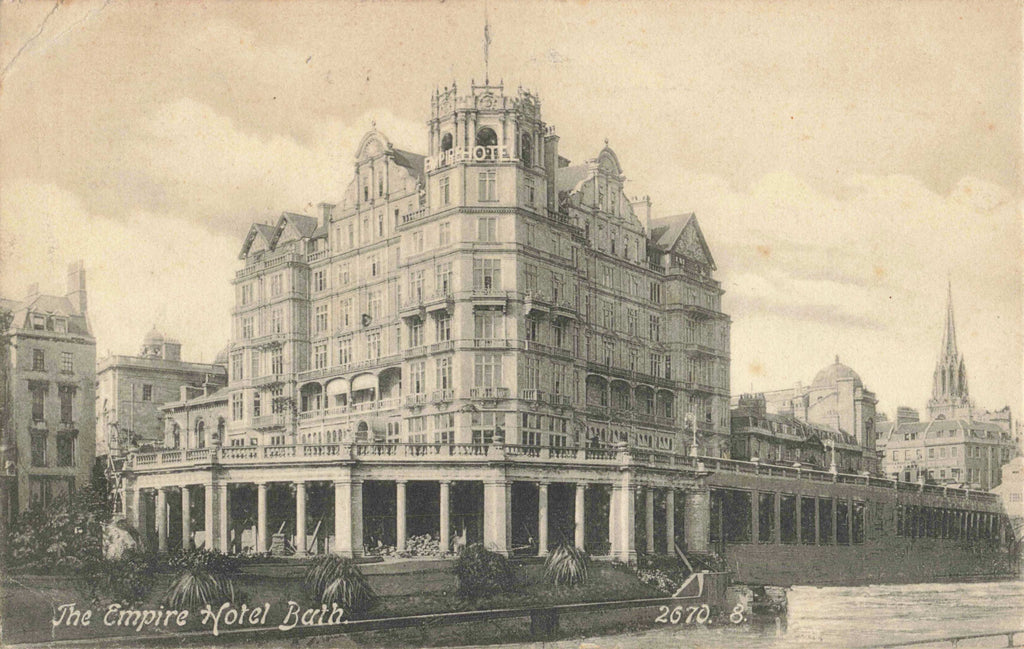 EMPIRE HOTEL, BATH - 1906 POSTCARD (ref 4643/22)