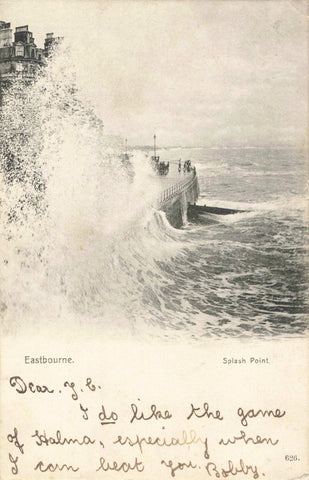 Early 1900s postcard of Splash Point, Eastbourne in Sussex