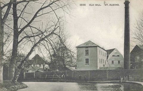 Vintage postcard of the Old Mill, St Albans in Hertfordshire