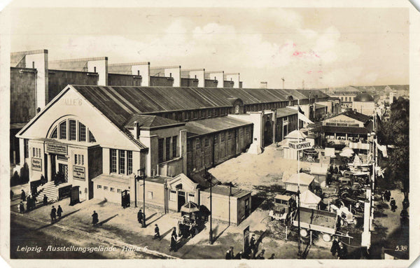 LEIPZIG, AUSSTELLUNGSGELANDE HALLE 6 - REAL PHOTO GERMANY POSTCARD