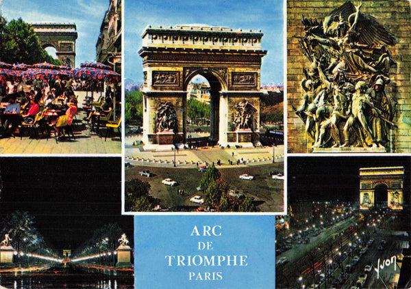ARC DE TRIOMPHE, PARIS, MODERN SIZE POSTCARD (ref 5445/22)