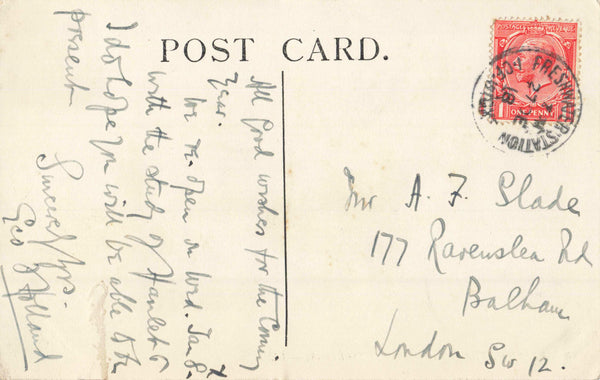 FRESHWATER, ISLE OF WIGHT, THE CHURCH - LL POSTCARD, POSTMARK STATION (ref 2598/22)