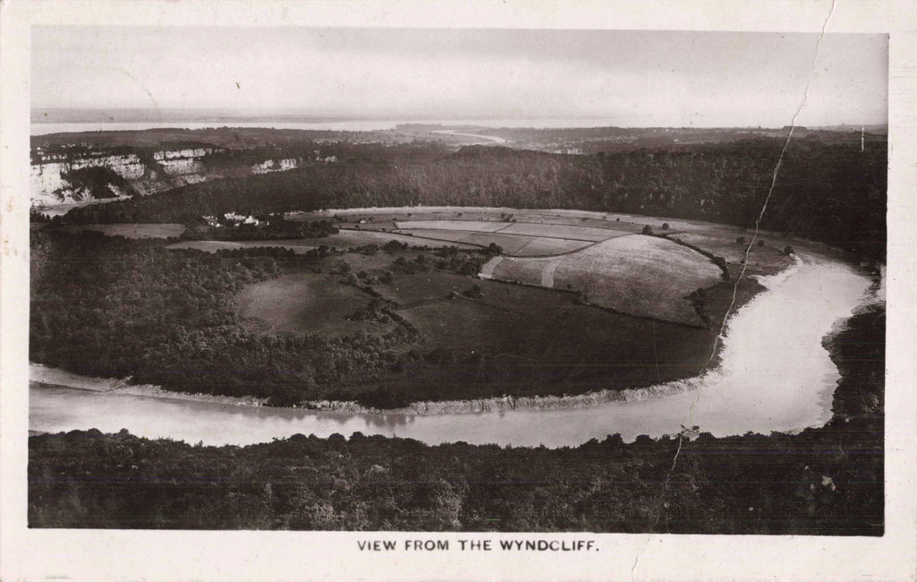 Early 1900s real photo postcard of View from the Wyndcliff in Herefordshire