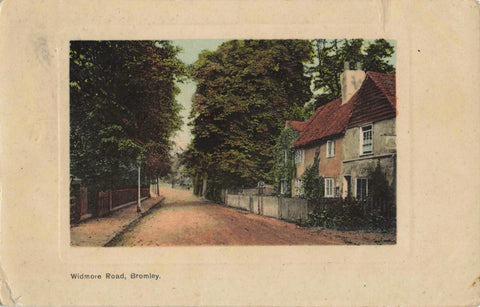 Old postcard of Widmore Road, Bromley in Kent, 1909