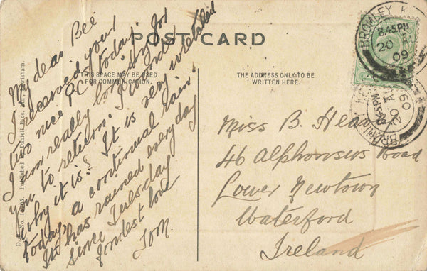 WIDMORE ROAD, BROMLEY - OLD KENT POSTCARD (ref 7420/24)