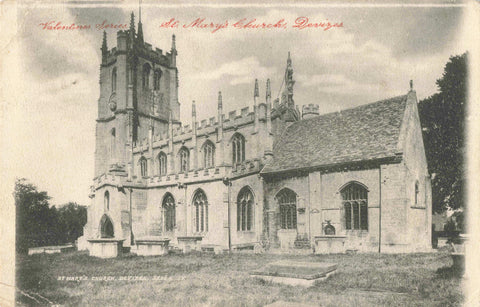 Old postcard of St Mary's Church, Devizes, Wiltshire