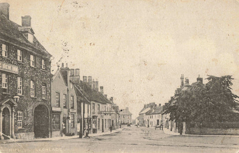 Old postcard of High Street, Lechlade, Gloucestershire, posted 1904