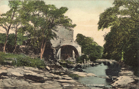 Old postcard of Balder Mill, Cotherstone, nr Barnard Castle