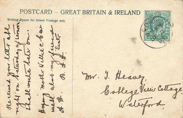 PATRICK STREET, CORK - 1903 STREET SCENE POSTCARD, IRELAND (ref 3141/24)