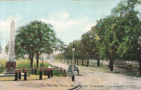 1905 postcard of the Ha Ha Road, Woolwich Common, London