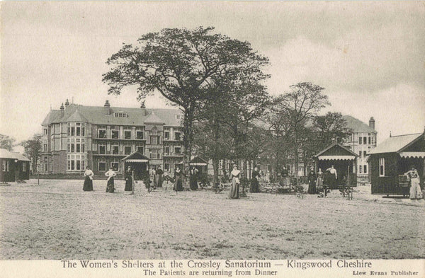 CROSSLEY SANITORIUM, WOMEN'S SHELTERS, FRODSHAM POSTCARD