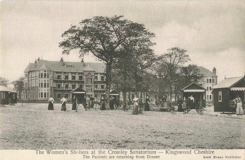 CROSSLEY SANITORIUM, WOMEN'S SHELTERS, FRODSHAM POSTCARD