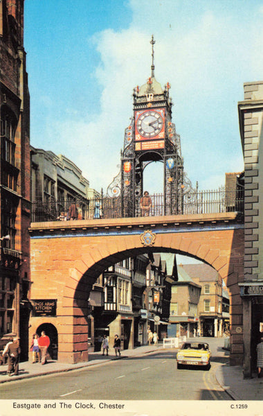 7 OLD POSTCARDS OF CHESTER, CHESHIRE, 6 PUBLISHED BY DENNIS