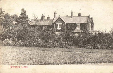 Old  postcard of Appleton House, Norfolk