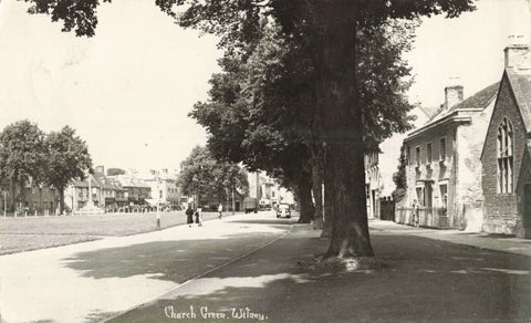 Early 1940s real photo postcard of Church View, Witney