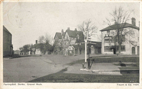 Old postcard of Gravel Walk, Faringdon
