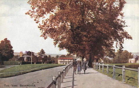 Old postcard of The Vine, Sevenoaks, Kent