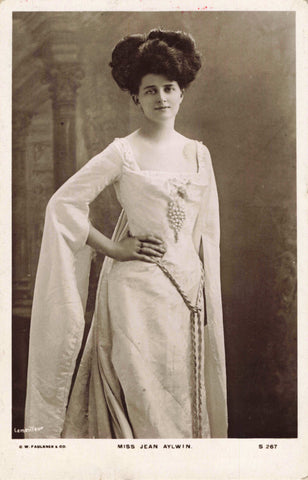 Old real photo of Miss Jean Aylwin, Edwardian actress