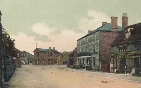 Old postcard of Bampton in Oxfordshire