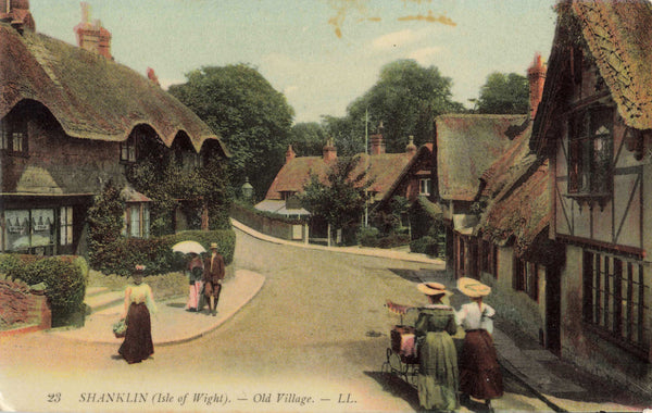 Old Village, Shanklin, Isle of Wight, 1908 postcard