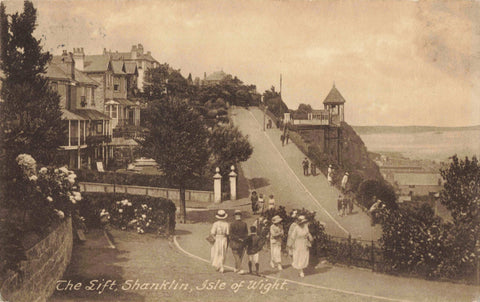 Old postcard of The Lift, Shanklin, Isle of Wight, 1920s
