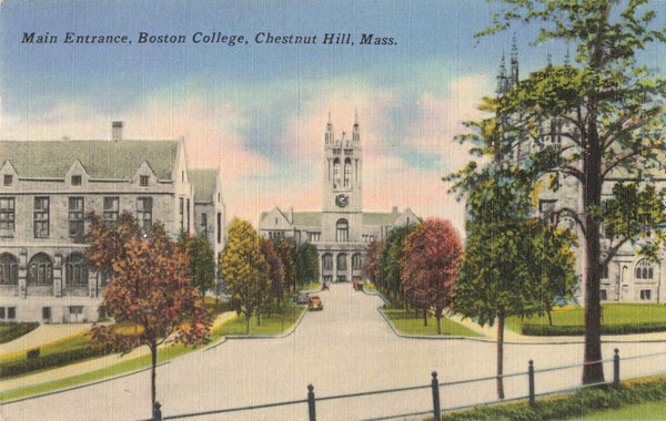 BOSTON COLLEGE, MAIN ENTRANCE, CHESTNUT HILL, MASS. USA (ref 5398/23)