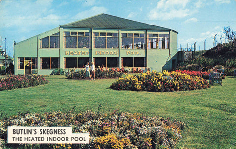 1960s postcard of Butlin's, Skegness, the Heated Indoor Pool