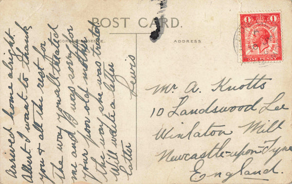 POST OFFICE, GALASHIELS, 1920s REAL PHOTO POSTCARD (ref 4845/1/24)
