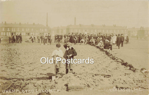 UNEMPLOYED COLONY, LEVENSHULME MANCHESTER OLD POSTCARD