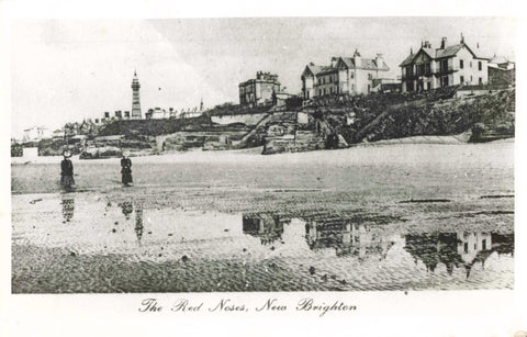 Red Noses, New Brighton, Wirral, photograph of a postcard