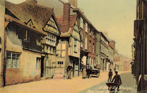 Vintage postcard titled A Bit of Old Knutsford