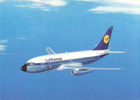 LUFTHANSA B737 CITY JET - MODERN SIZE AVIATION POSTCARD (ref 5411/24)