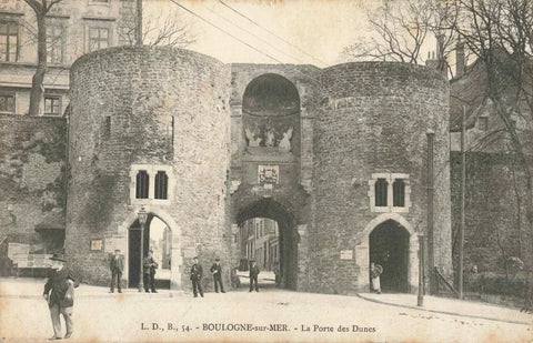 BOULOGNE-SUR-MER, LA PORTE DES DUNES - OLD 1905 POSTCARD