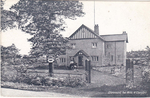 CLAREMONT, TWO MILLS, NR CHESTER - WIRRAL POSTCARD MR PEPPER'S TEAS (ref 6192/20