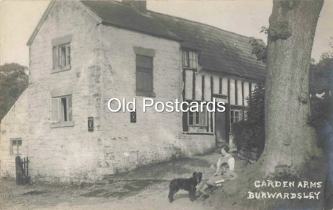 BURWARDSLEY, CARDEN ARMS NOW THE PHEASANT INN, 1920s RP POSTCARD (6585/W7/25)