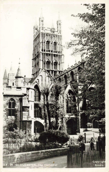 GLOUCESTER CATHEDRAL, 1961 REAL PHOTO POSTCARD