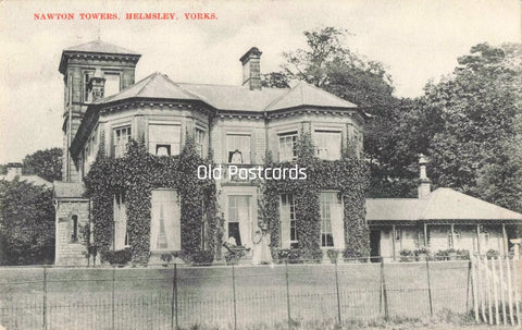 Old postcard of Nawton Towers, Helmsley in Yorkshire