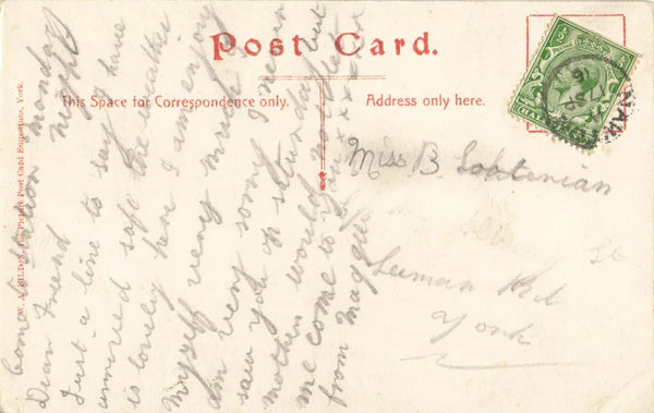 NAWTON TOWERS, HELMSLEY, YORKSHIRE - OLD 1916 POSTCARD (ref 7050/24)