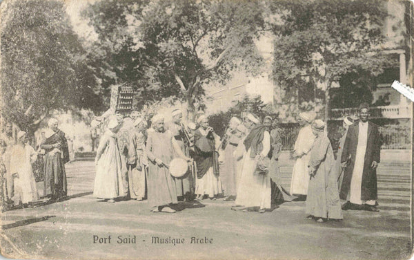 PORT SAID - MUSIQUE ARABE - OLD POSTCARD (ref 1544/21/M)