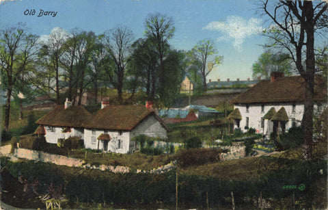 Vintage postcard of Old Barry in Glamorgan